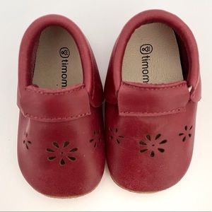 Blossom leather toddler girl moccasins